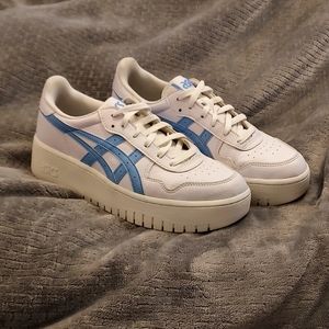 Asics x Asics Tiger Japan S Platform Sneaker White Blue Bliss 8.5 EUC